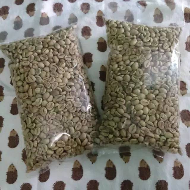 GREEN BEAN 500 GRAM KOPI ROBUSTA ( BIJI MENTAH ) asli gunung kelir