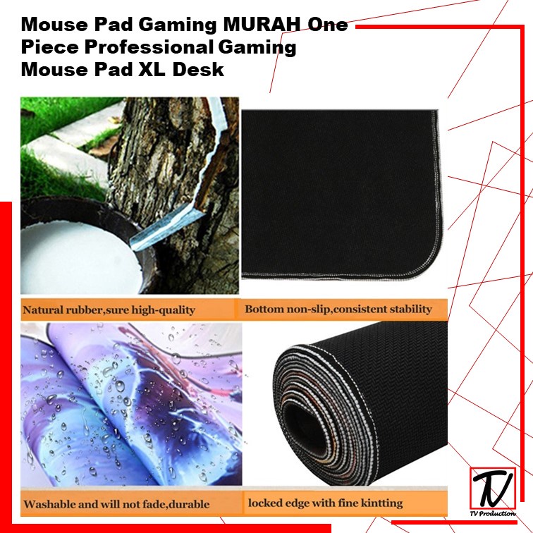 Mouse Pad ONE PIECE Mousepad Professional Gaming Mouse Pad XL One piece 30 x 80 cm Murah Bisa COD