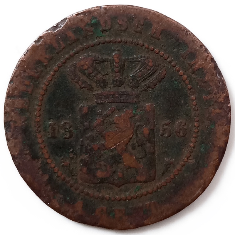 Koin 1 Cent Nederlandsch Indie 1856 SKB19