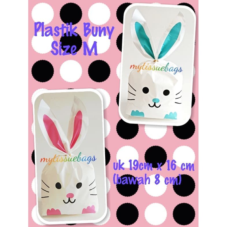 

Souvenir ulang tahun anak plastik buny size M