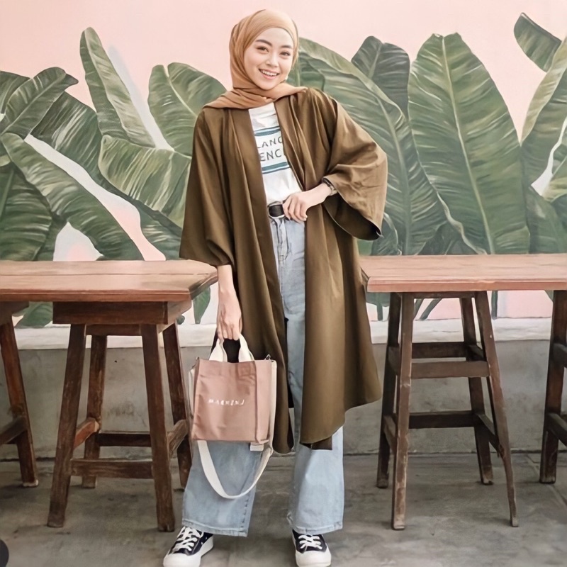 LONG KARDIGAN KIMONO OUTER CARDIGAN / OUTER LONG KIMONO / RENA OUTER KARDIGAN POLOS WANITA