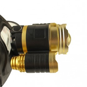 Senter Headlamp Cree XM-L 3T6 10000 Lumens - Golden