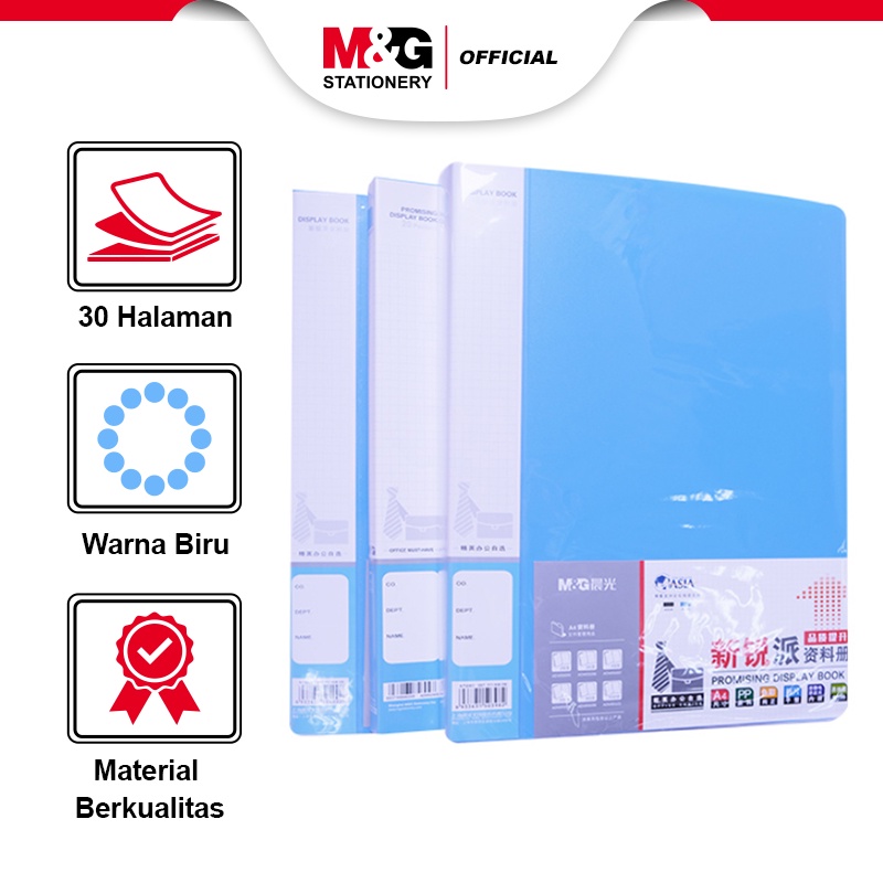 

M&G File Map A4 30/40/60/80/100 Halaman Display Book Expanding Map