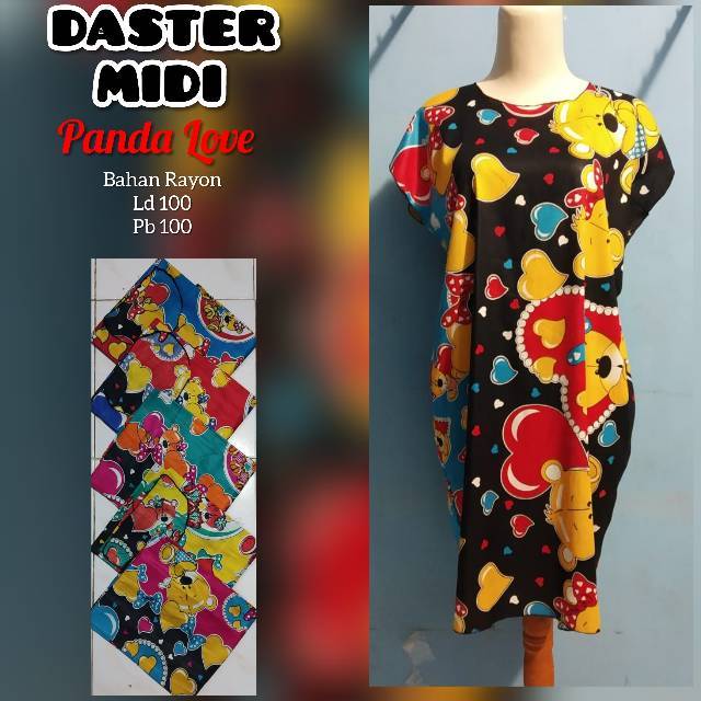 DASTER MIDI TEDDY BEAR (Pembelian minimal 1seri isi 5pcs)
