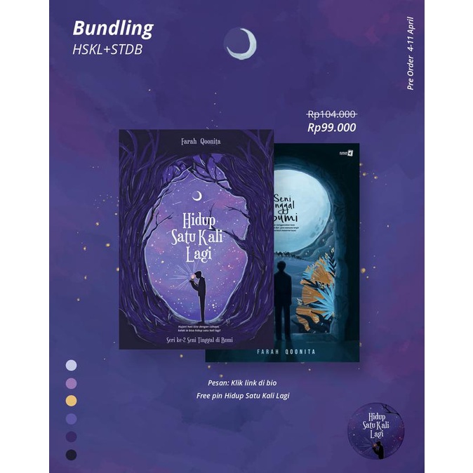 Paket Buku Hidup Satu kali Lagi & Seni Tinggal di Bumi / Nyala Semesta Star Seller