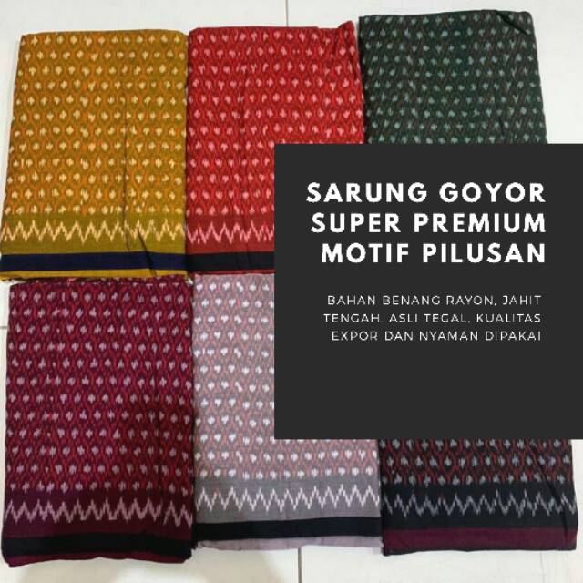 Sarung Tenun Goyor Botol Expor Jahit Tengah Murah Asli Tegal