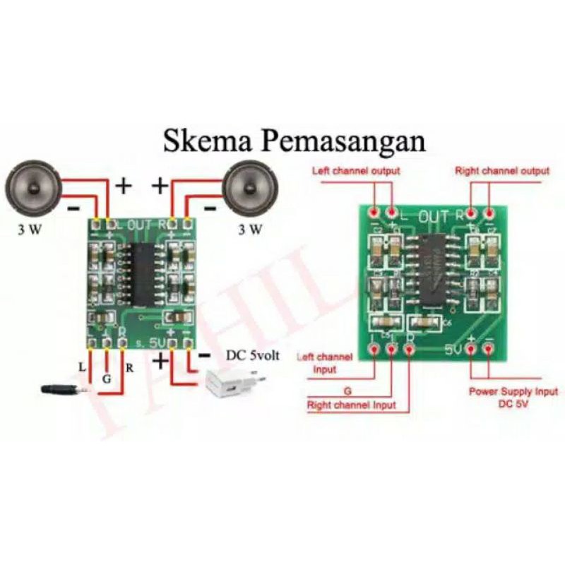 PAM8403 Mini Digital Stereo Amplifier