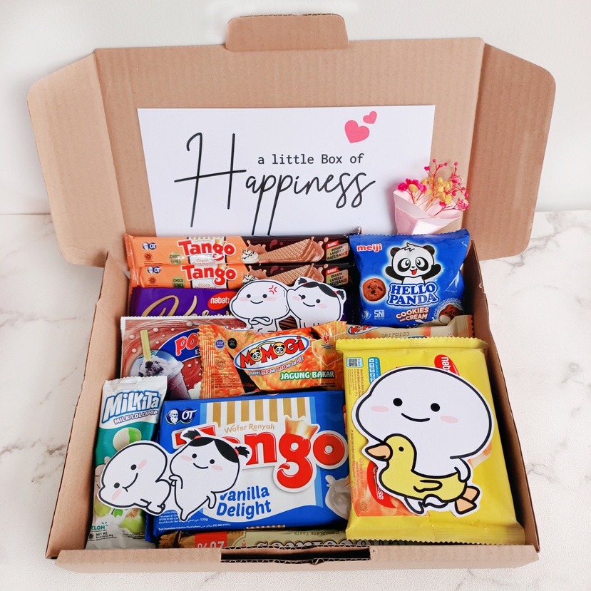 

Hampers Snack Paket Gift Box Kado Ultah Character Pentol Bebek