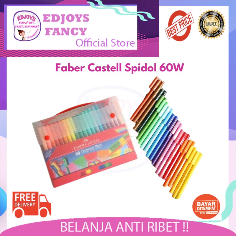 

Faber Castell spidol (connector Pens) 60 Warna