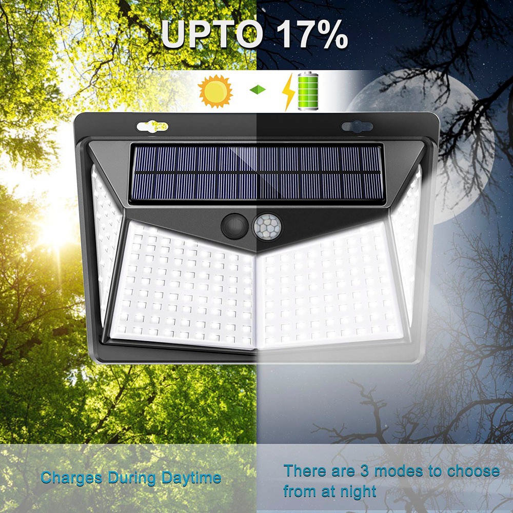 AMARYLLIS Lampu Solar Panel Sensor Gerak Outdoor Waterproof 208 LED Cool White 1 PCS - 1999XYX -