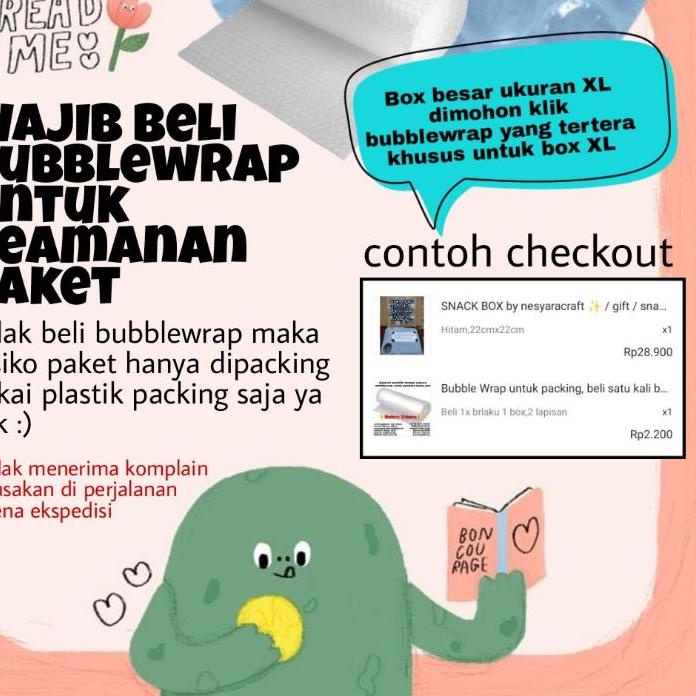 

Bayar Di Tempat TMRYK SNACK BOX by nesyaracraft ✨ ( ukuran XL ) / gift / snack , hadiah , kado , birthday , hampers 78 Terlaku.