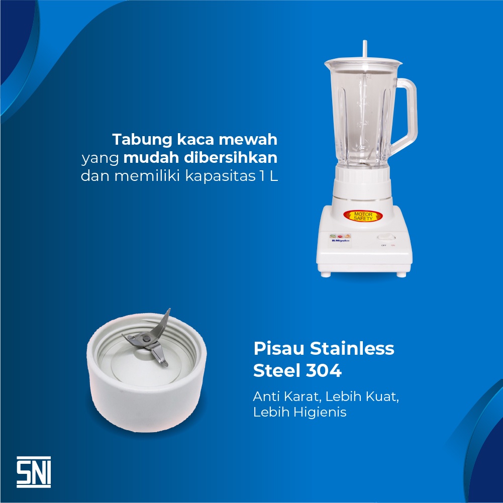 Miyako Blender Kaca 2 in 1 - BL101GS