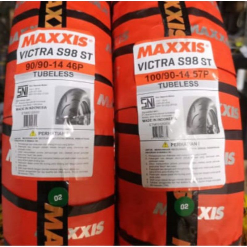 paket ban maxxis uk 90/90 + 100/90 ring 14 for matic