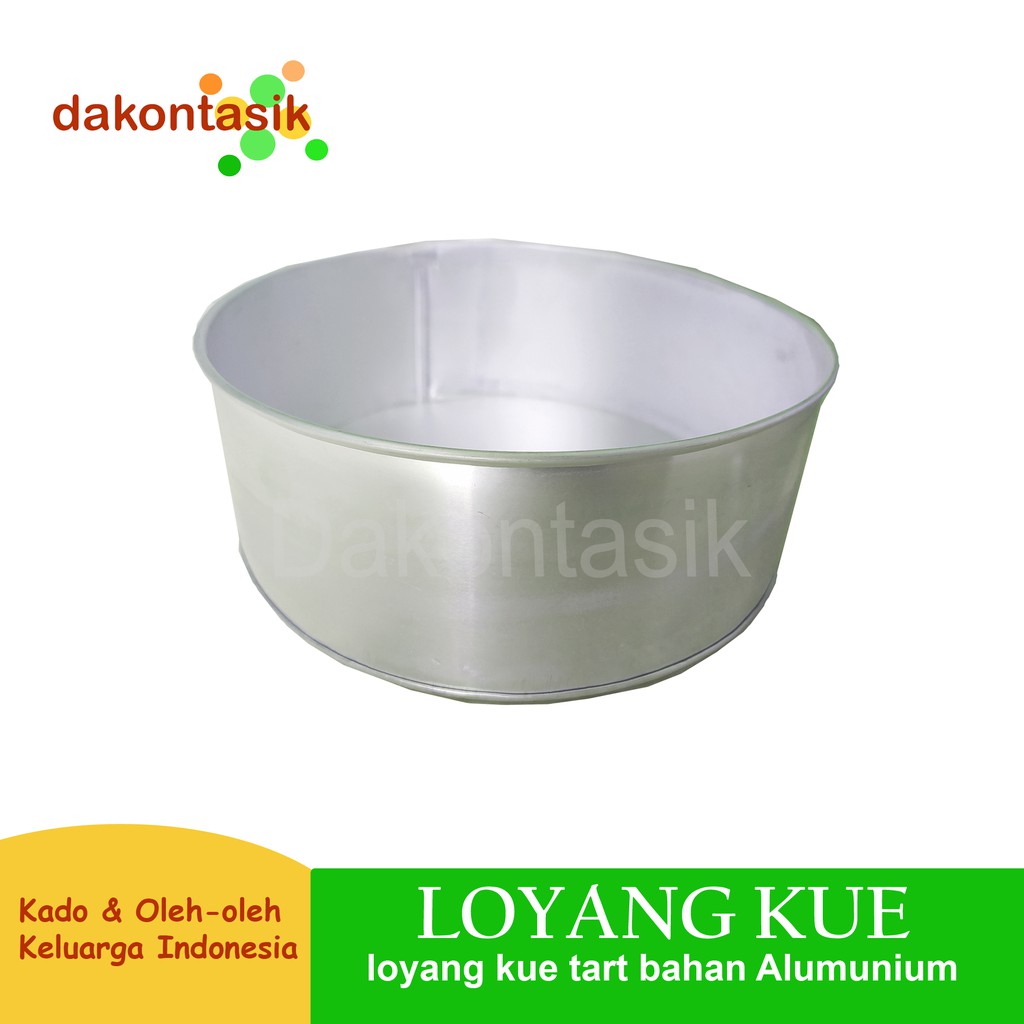 dakontasik - Loyang Kue Tart Bolu Cake bulat polos Diameter 17