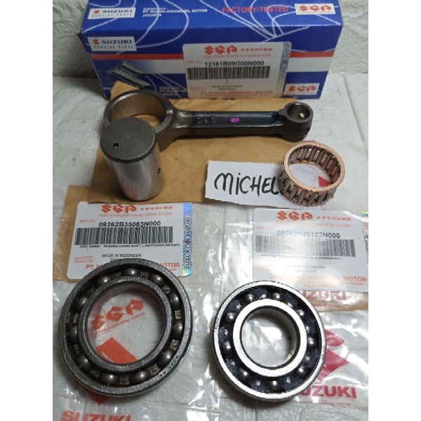 paket stang seher smash  + 2 bearing kruk as 6007-6205