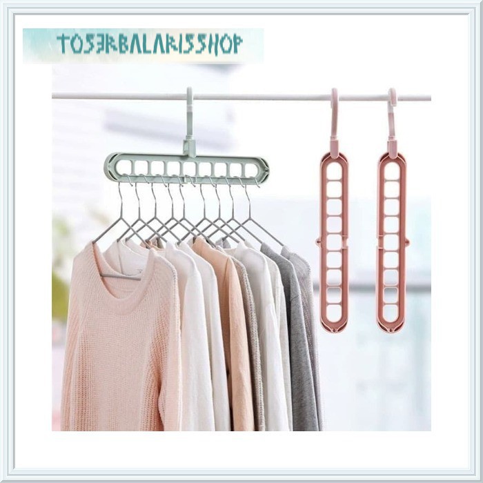 MAGIC HANGER GANTUNGAN BAJU ORGANIZER 9 LUBANG