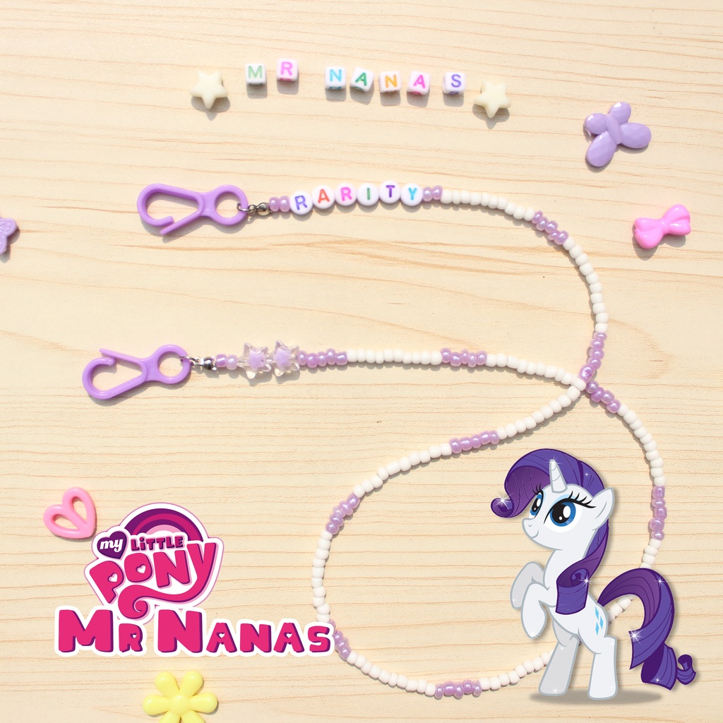 Little Pony FREE NAMA Tali Masker Anak Perempuan Kalung Masker Cewe Kartun Pony