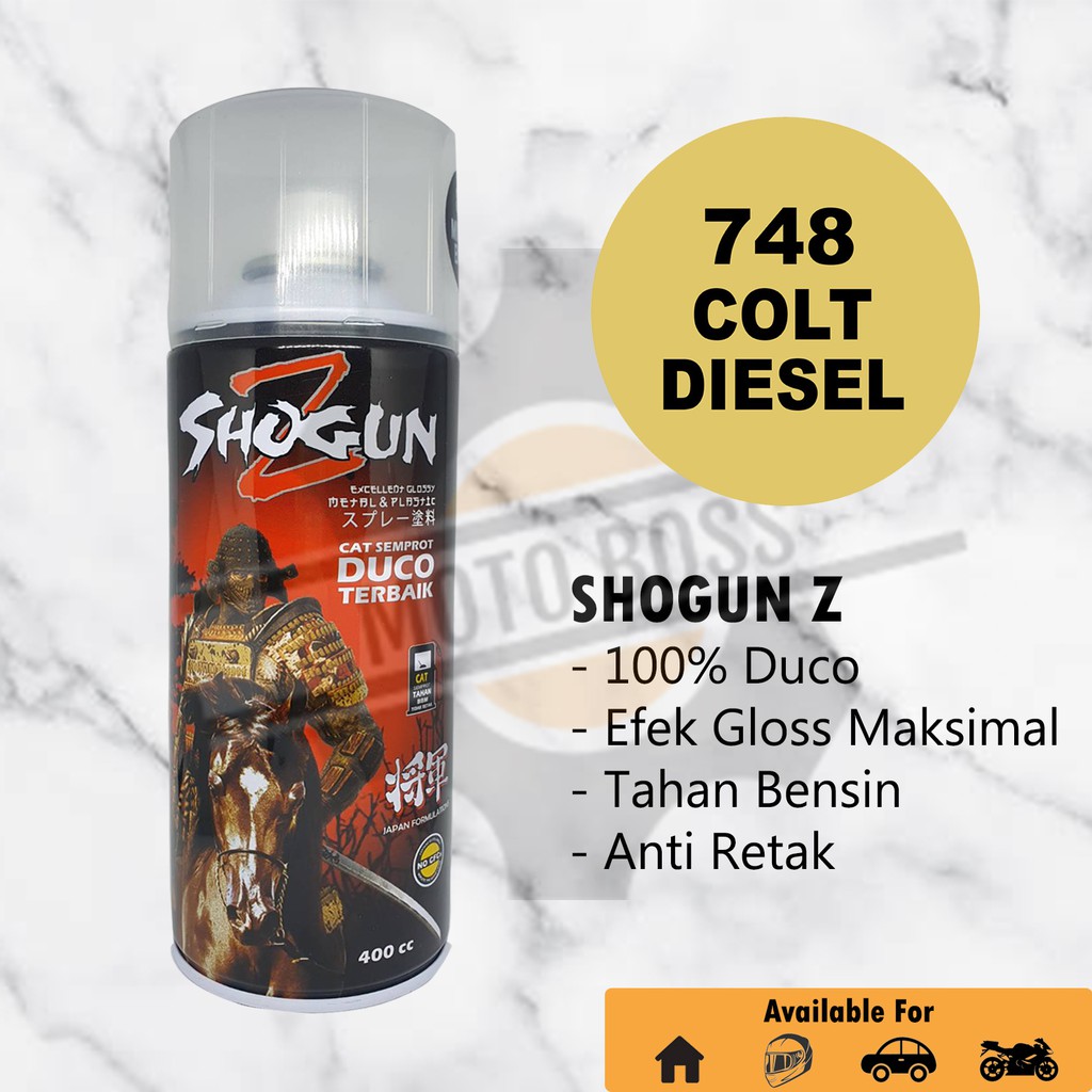 Cat Semprot Shogun Z Colt Diesel 748 / Kuning - Pilok Pylox