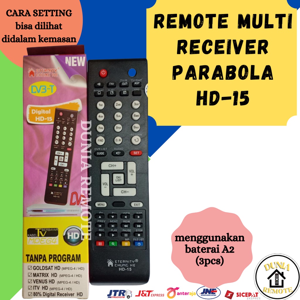 Remot / Remote Multi Digital Receiver Parabola Hd-15 MPEG4 Universal