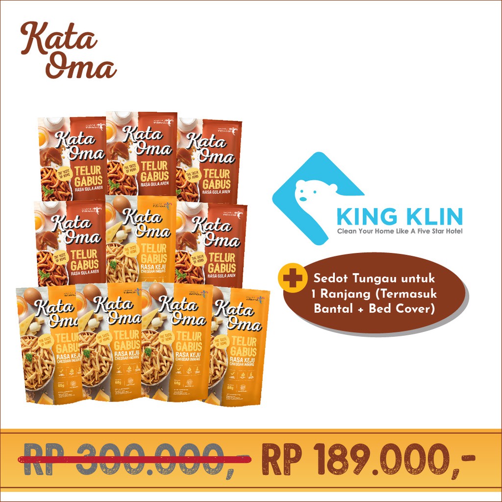 

Paket #BebasKhawatir Kata Oma X King Klin