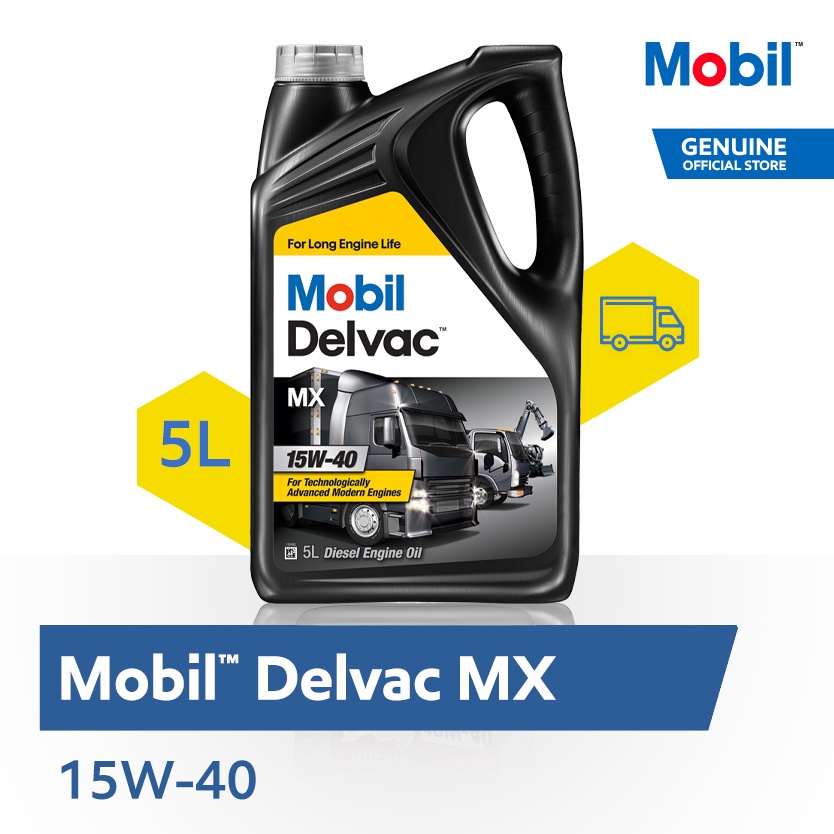 Oli Mesin - Mobil Delvac MX 15W-40 (5 liter)