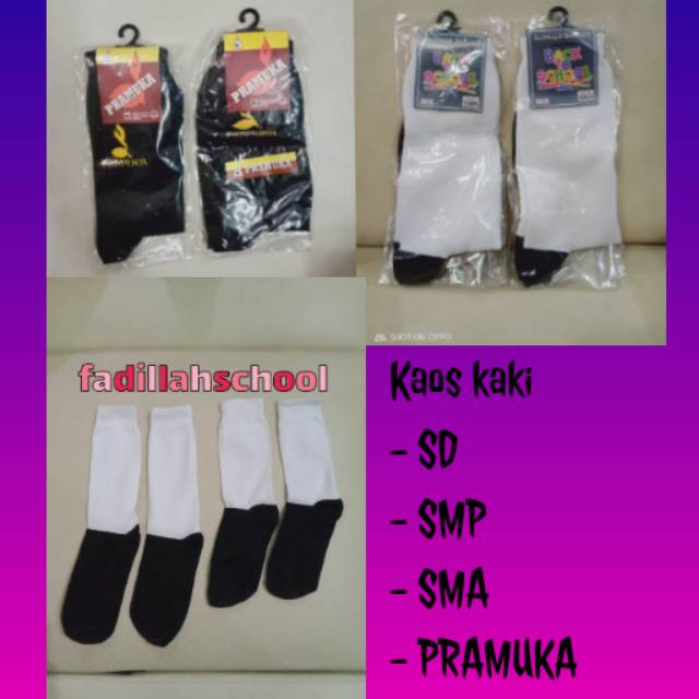 Kaos kaki sekolah SD SMP SMA PRAMUKA