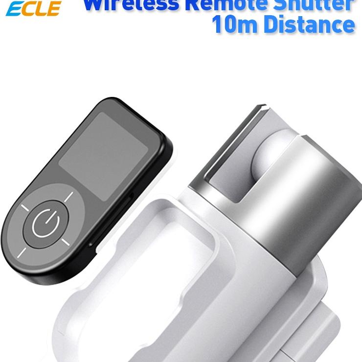 CODE9f9Et--ECLE P-series Selfie Stick 100cm Tongsis HP Tripod Free Expansion Bluetooth 5.0 White 4 i