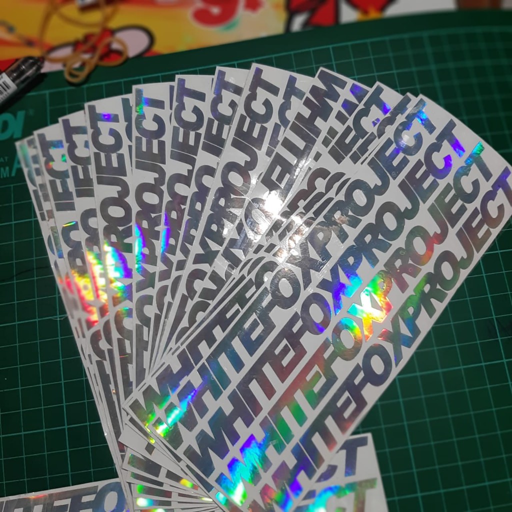 

whitefoxproject sticker cutting - Hologram