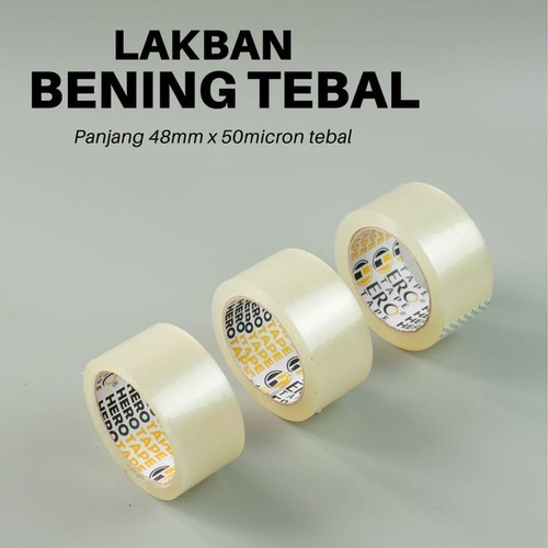 Lakban Isolasi Tape 48mm - Lakban Termurah - Lakban Herotape