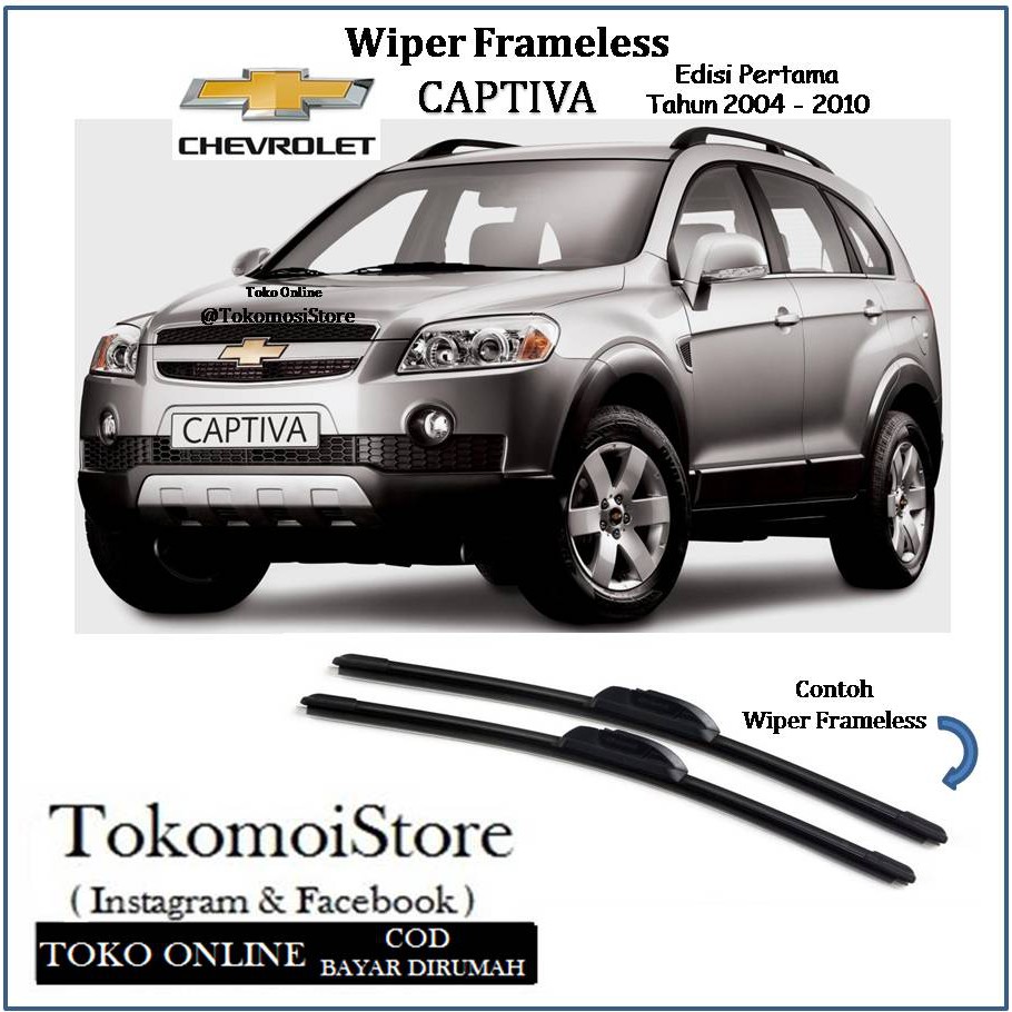 Wiper Frameless Chevrolet CAPTIVA 2008 2009 2010