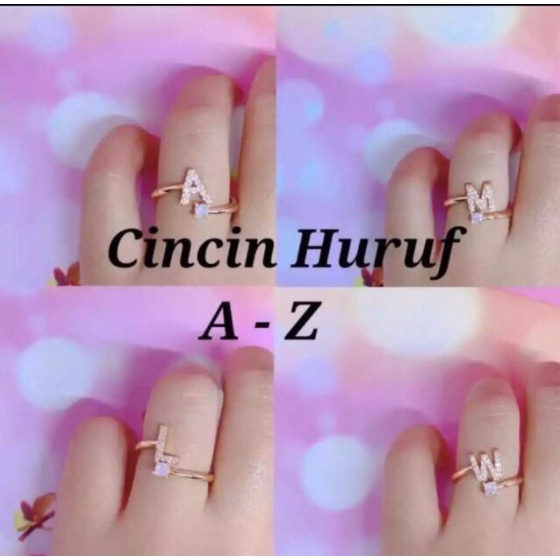 READY Cincin xuping / Cincin huruf Xuping A-Z