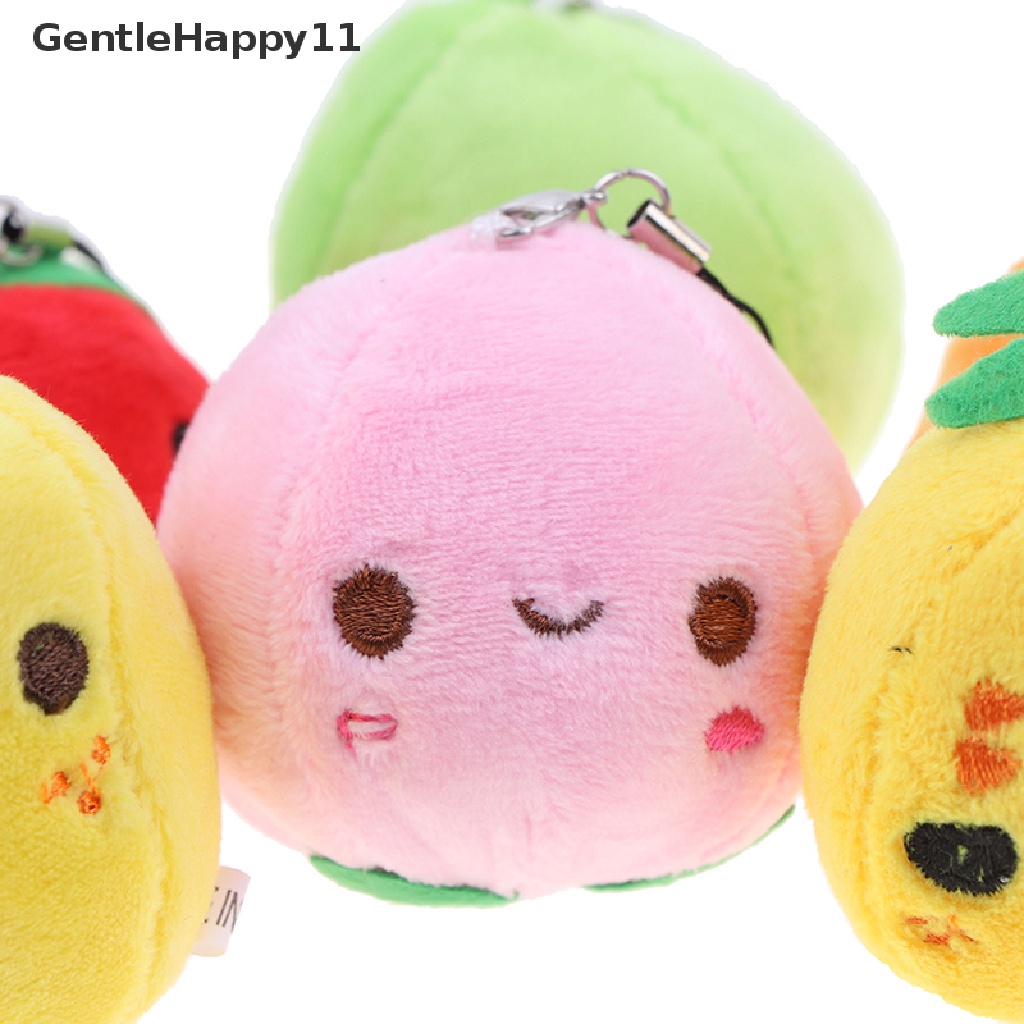 Gentlehappy 1pc Mainan Boneka Stuffed Plush Buah Mini Lucu Untuk Gantungan Kunci / Hadiah Anak