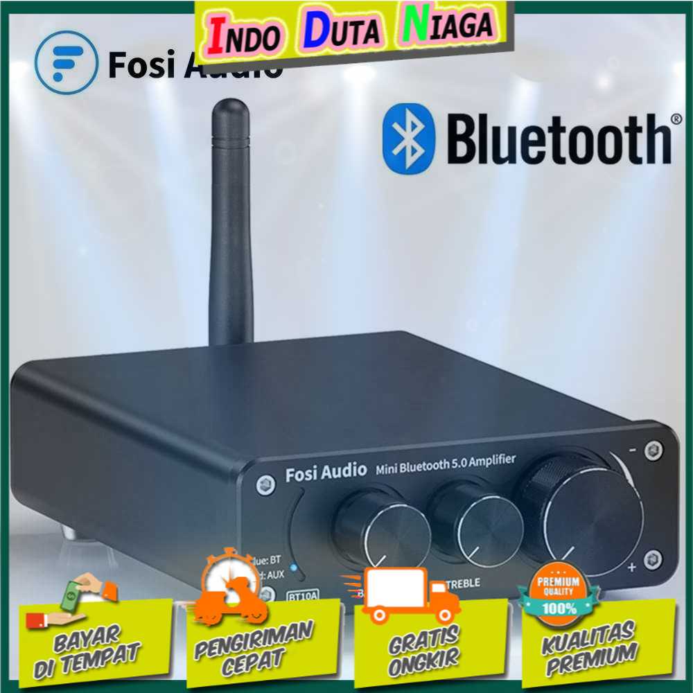 IDN TECH - Fosi Audio Bluetooth Amplifier HiFi 2 Channel 50Wx2 TPA3116D2 - BT10A