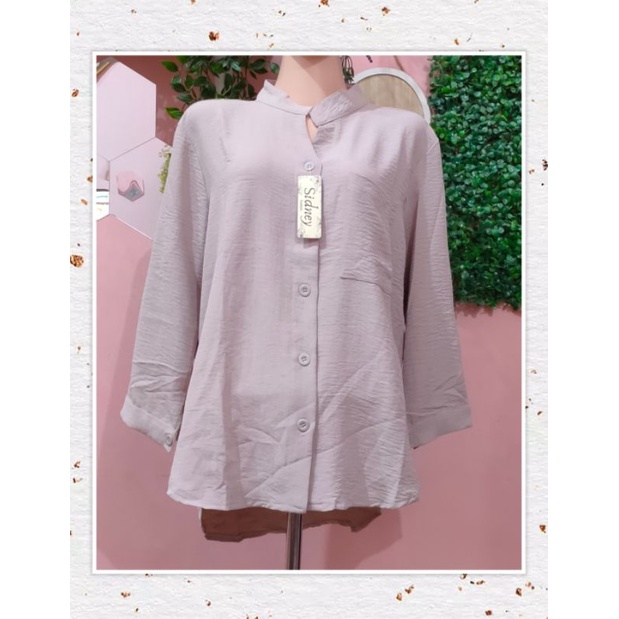 Atasan | Kemeja Kringkel V Neck by Sidney