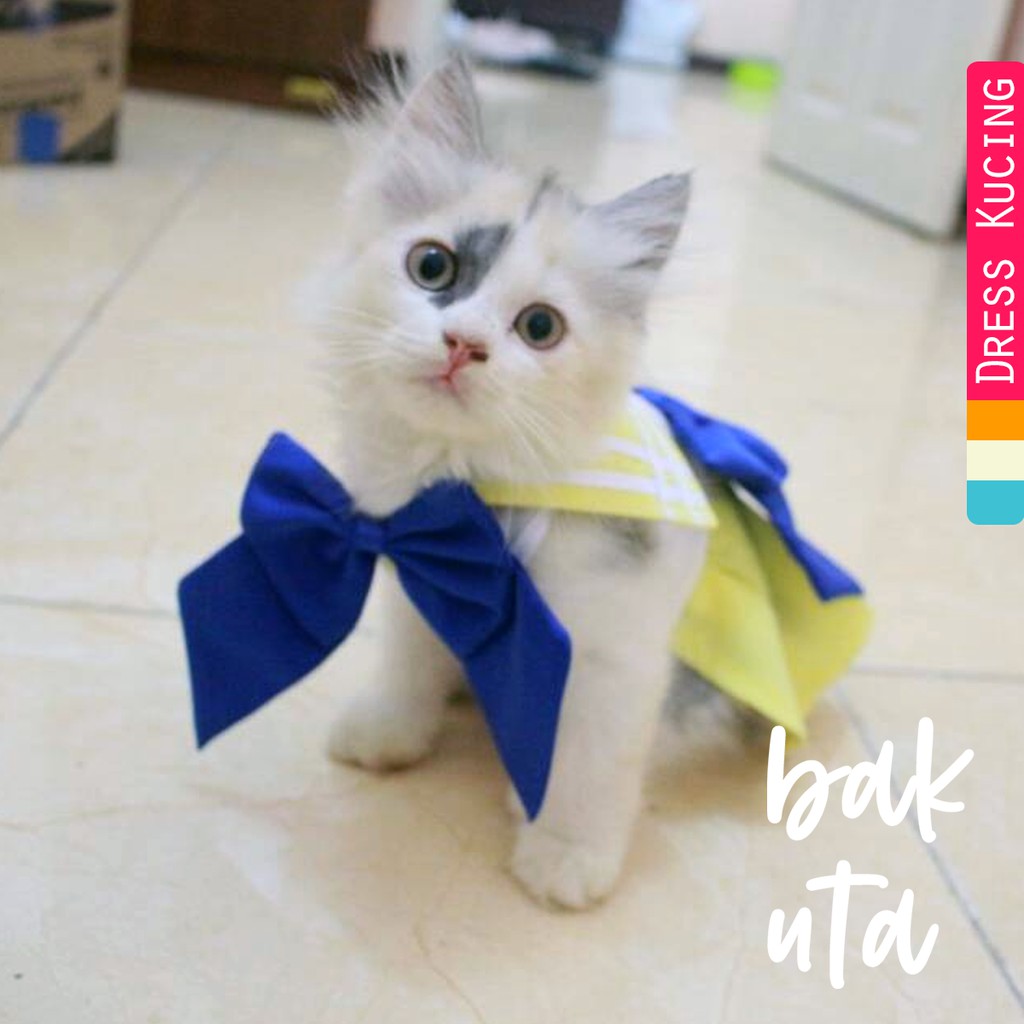 Dress sailor venus untuk kucing dan anjing / baju kucing murah meriah size S M L XL