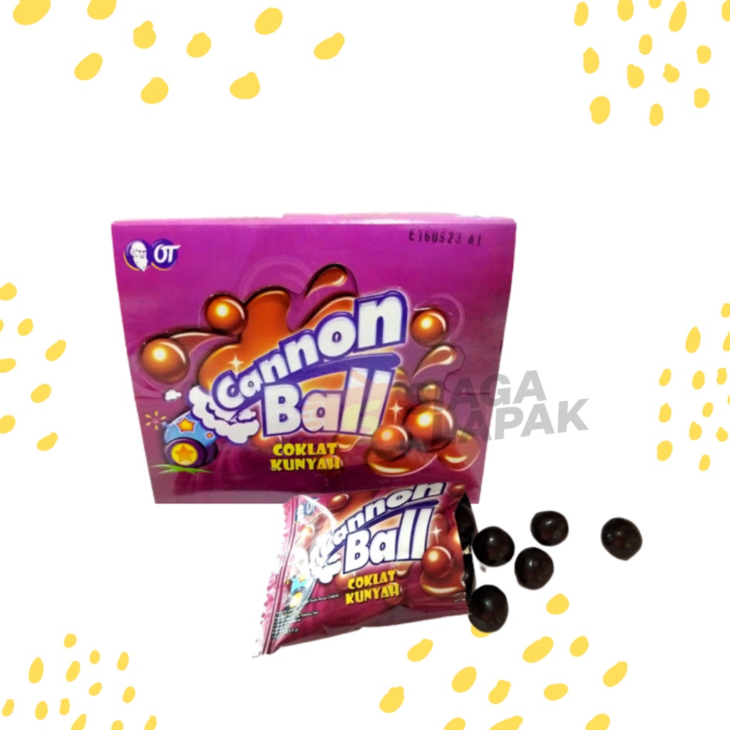 Cannon Ball Canon Coklat Kunyah 1 box isi 24pcs