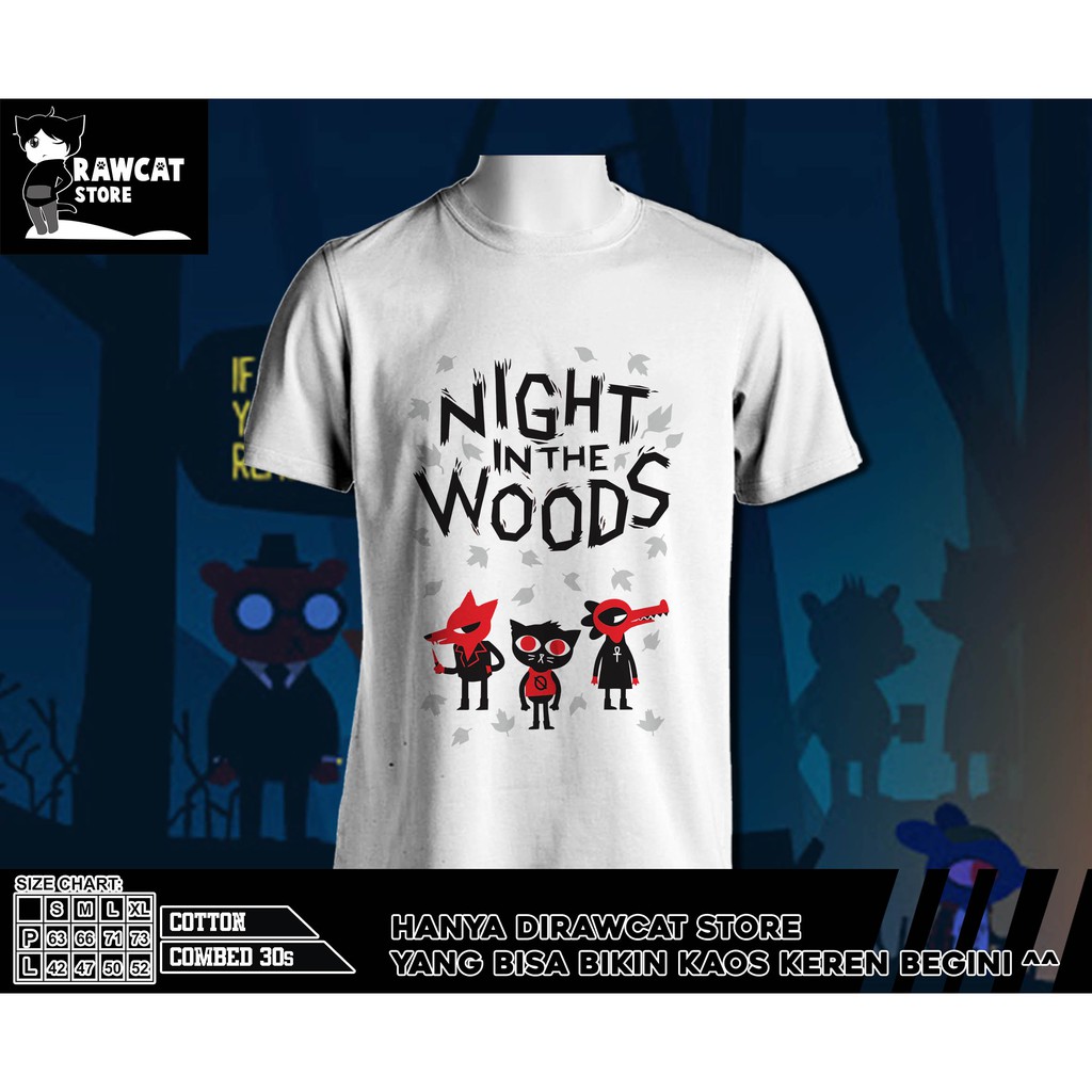 kaos pria game night in the woods