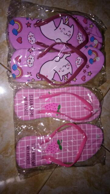 SENDAL JEPIT SPON MOTIF UNICORN  SANDAL  WANITA MURAH  