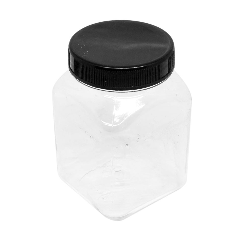 Botol Sambal Toples Sambal Plastik 120 ml Tutup Hitam - isi 1 pcs