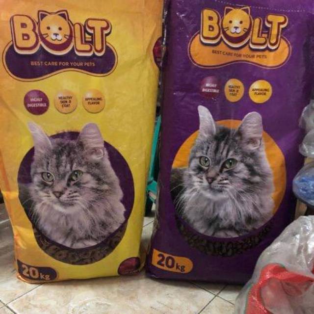Makanan kucing bolt 20kg