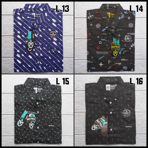 Kemeja pria distro L / kemeja cowok L / kemeja pria murah bagus / Kemeja Motif / Hem Cowok distro