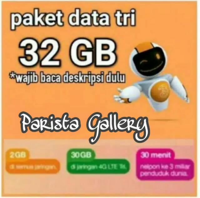 Inject Instant Bukan Pulsa Three 32gb 2gb All 30gb 4g Telp 30mnt All Operator Paket Data 3 32gb Shopee Indonesia