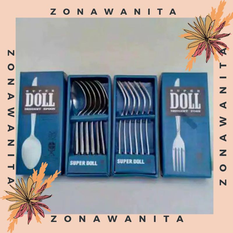 Sendok Makan Super Dool/ Sendok Es Panjang / Isi (6pcs)