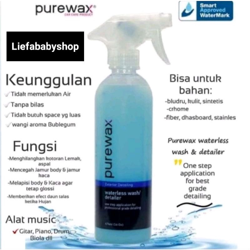 Purewax Pembersih Mobil dan Motor 474 ml 100% Original