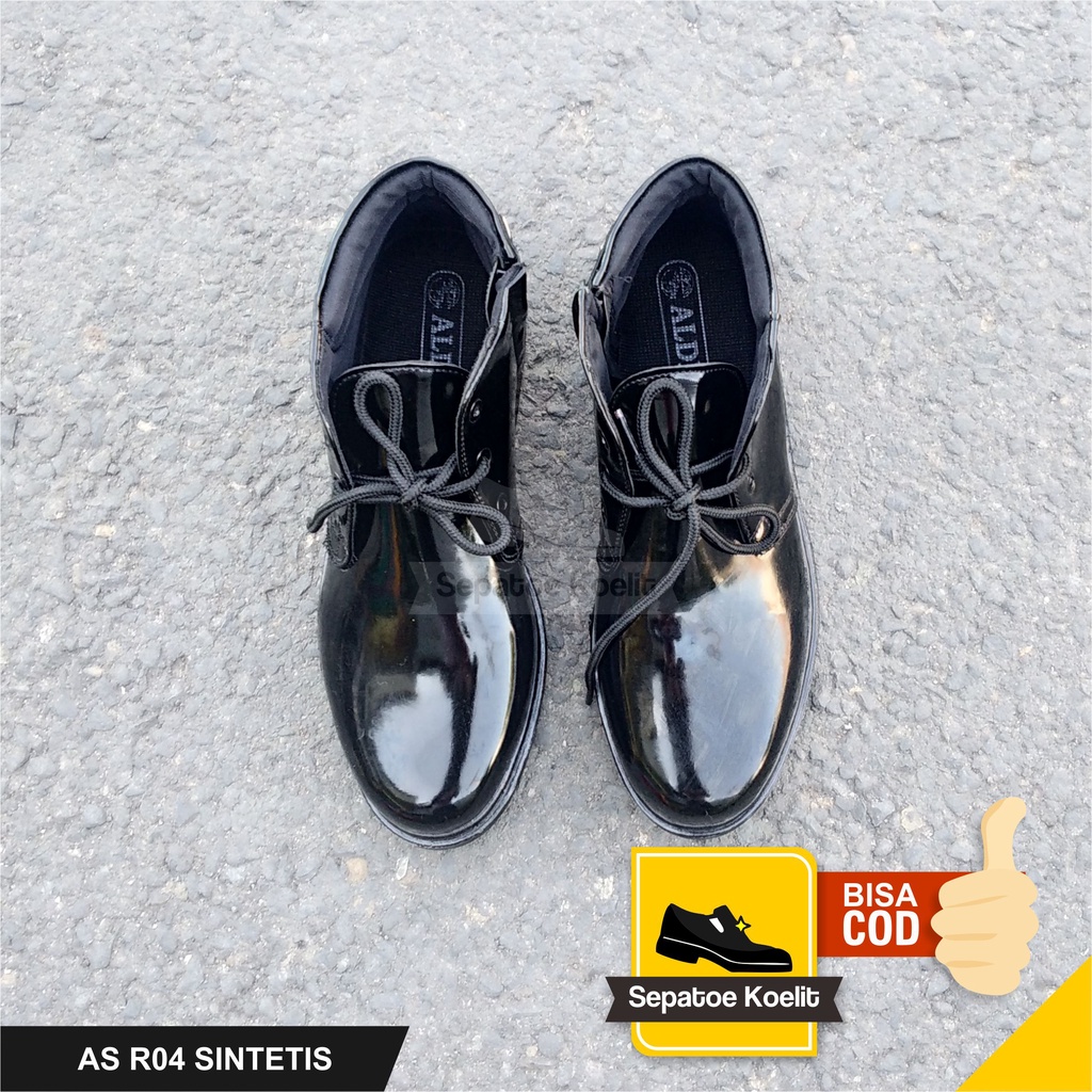 SEPATU PDH SATPAM KILAP SEPATU PDH TALI GLOSSY PRIA POLISI POLRI TNI SECURITY