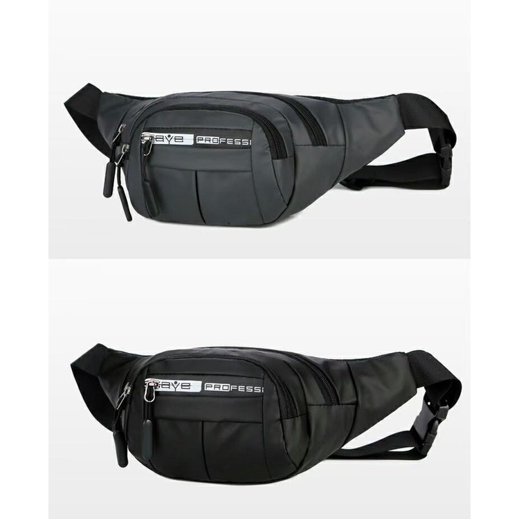 WAISTBAG PRIA ANTI AIR Selempang Multi Fungsi Terbaru