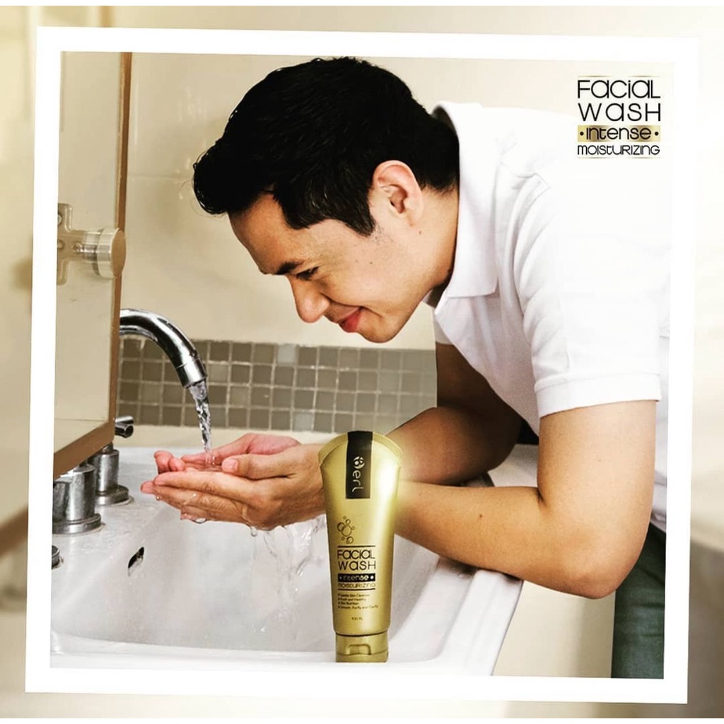 Facial Wash BERL Intense Lightening Mousturizing Kemasan Baru