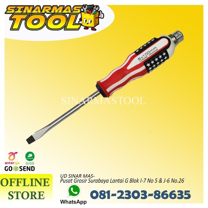 OBENG GAGANG KARET USA TEMBUS 4 MIN