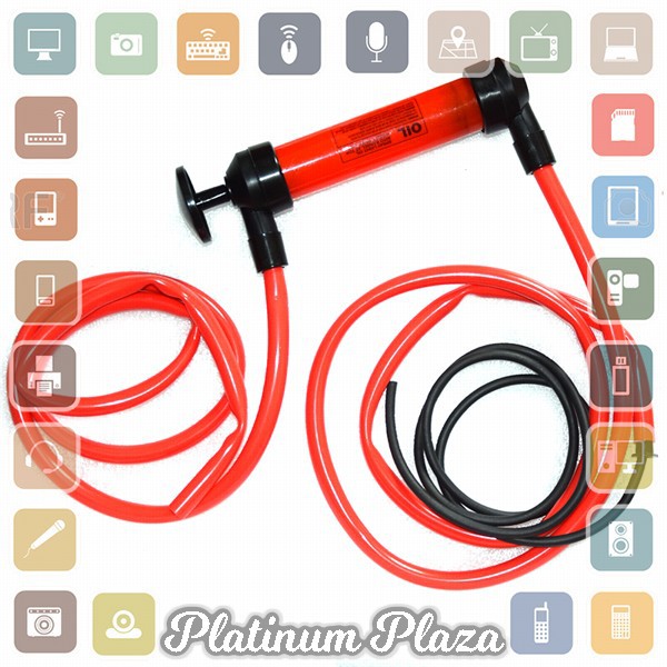 Siphon Pompa Tangan Transfer Oli Bensin Mobil Oil Extractor Sucker Pump - NC01 - Red`28IH9T-