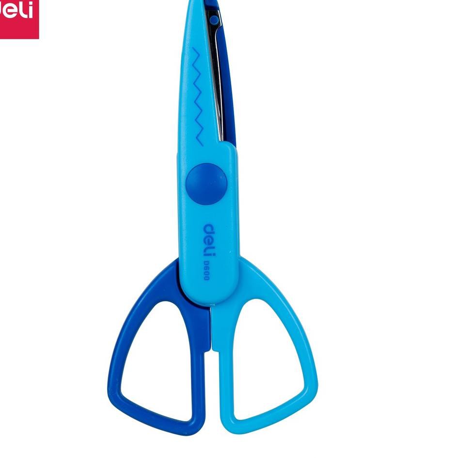 

Big Sale RGA Deli Gunting Neon Zigzag 2 Warna desain ergonomis tip tumpul untuk penggunaan yang aman